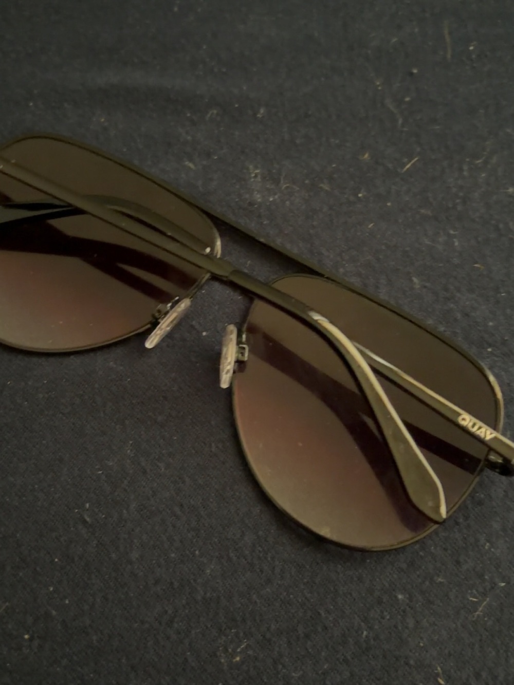 Quay Australia Black Sunglasses with Dark Lenses